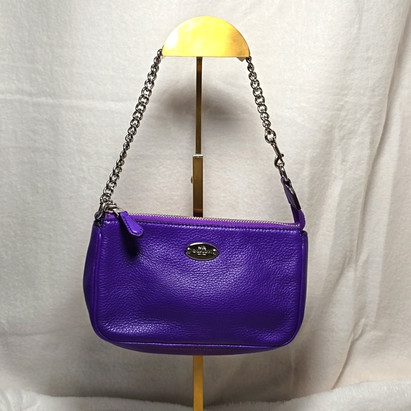 Coach Handbags - Coach Mini Shoulder bag in Vibrant Purple